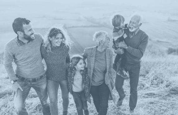 Family walking